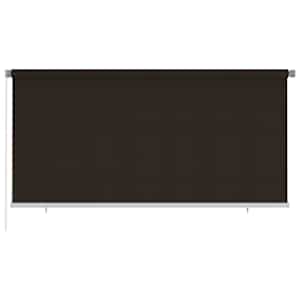 Zunanje rolo senčilo 300x140 cm rjavo HDPE