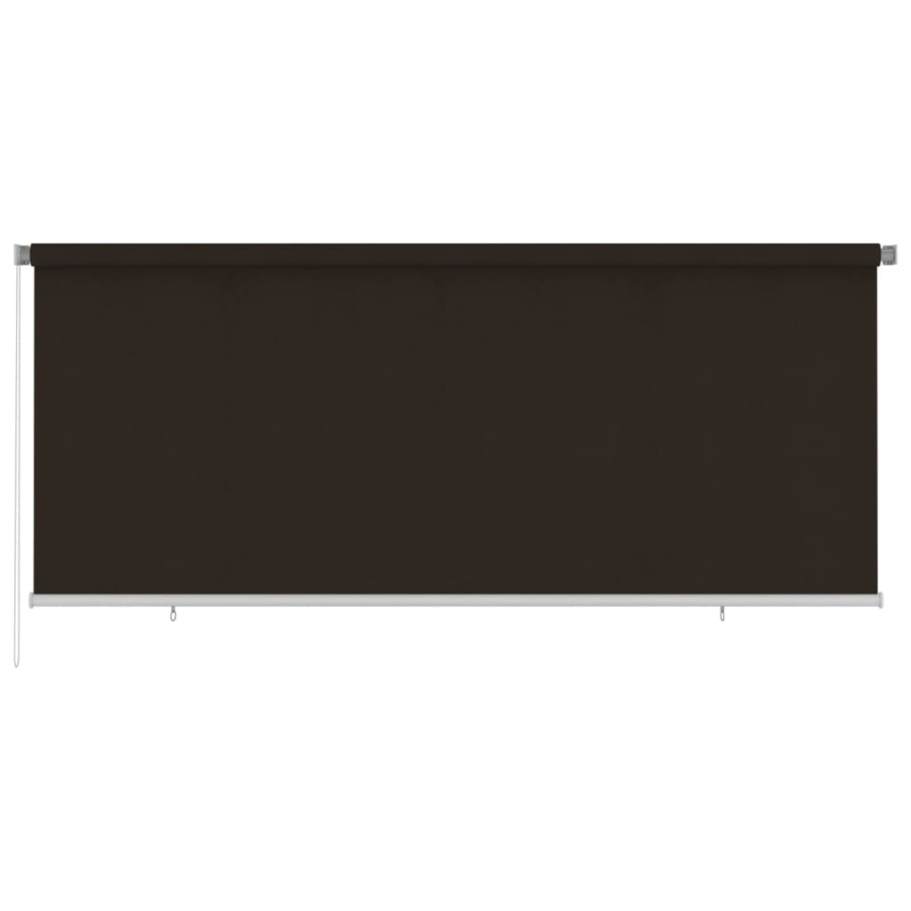 vidaXL Jaluzea tip rulou de exterior, maro, 350x140 cm, HDPE