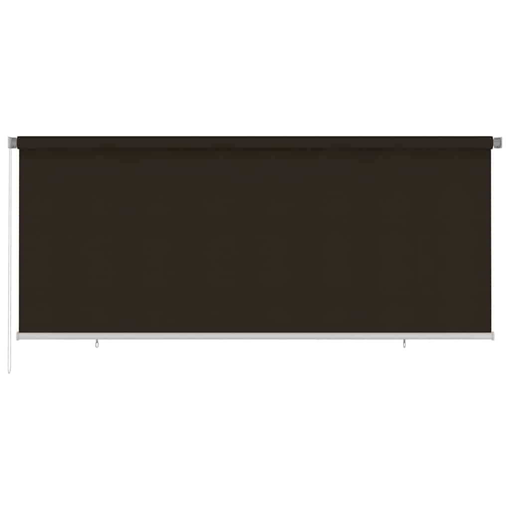 vidaXL Jaluzea tip rulou de exterior, 355 (l) x 140 (î) cm, maro, HDPE