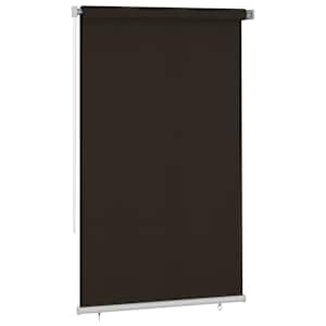 vidaXL Roleta zewnętrzna, 140x230 cm, brązowa, HDPE