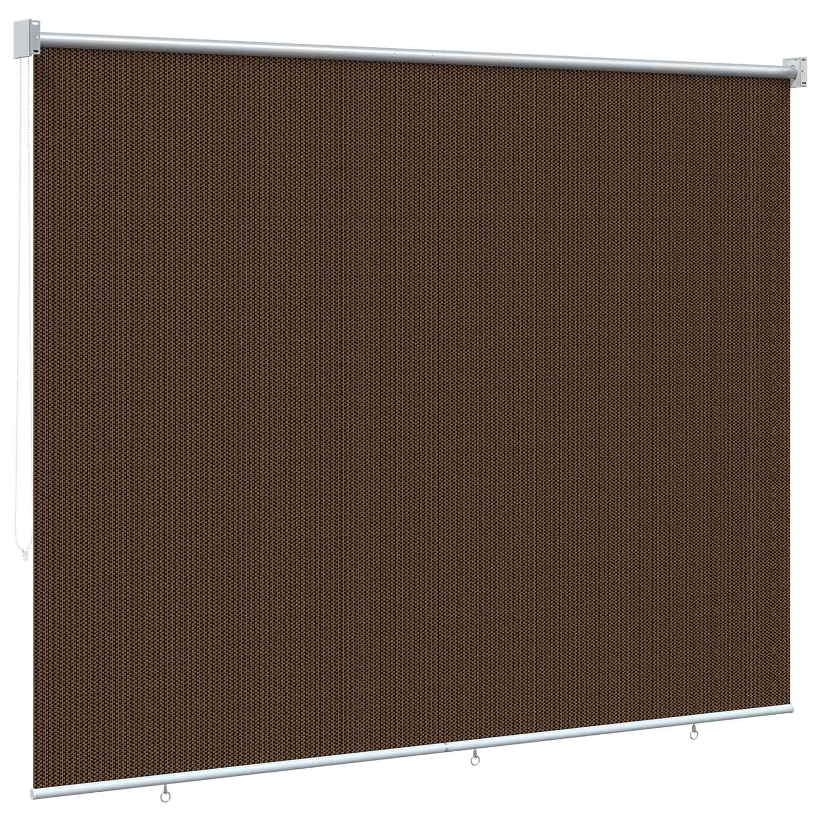 vidaXL Außenrollo 145 (B)x230 (H) cm Braun HDPE – Bild 5