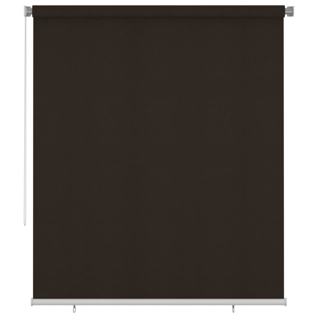 vidaXL Jaluzea tip rulou de exterior, maro, 200x230 cm, HDPE