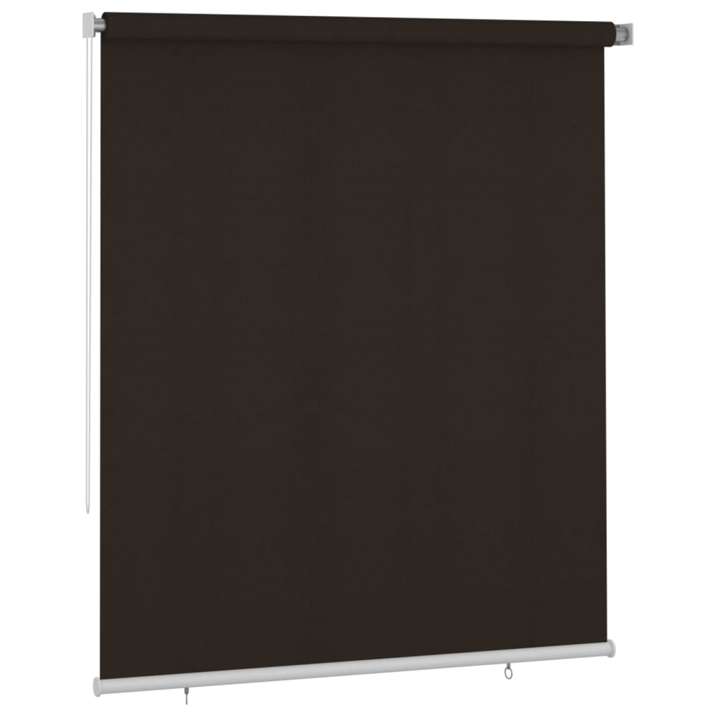 Rolgordijn voor buiten 200x230 cm HDPE bruin image 2