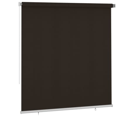 vidaXL Jaluzea tip rulou de exterior, maro, 220x230 cm, HDPE