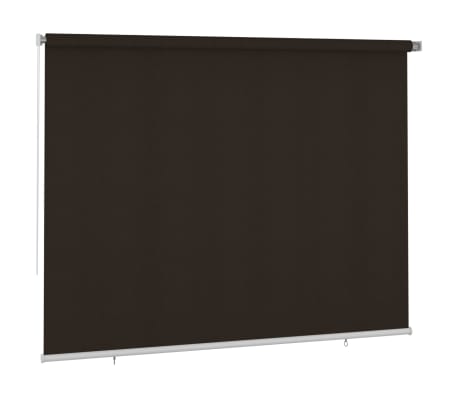 vidaXL Outdoor Roller Blind 300x230 cm Brown HDPE