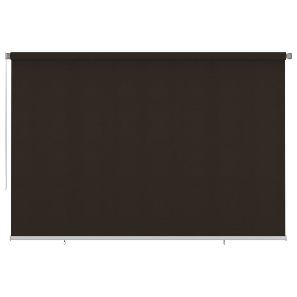 vidaXL Jaluzea tip rulou de exterior, maro, 350x230 cm, HDPE