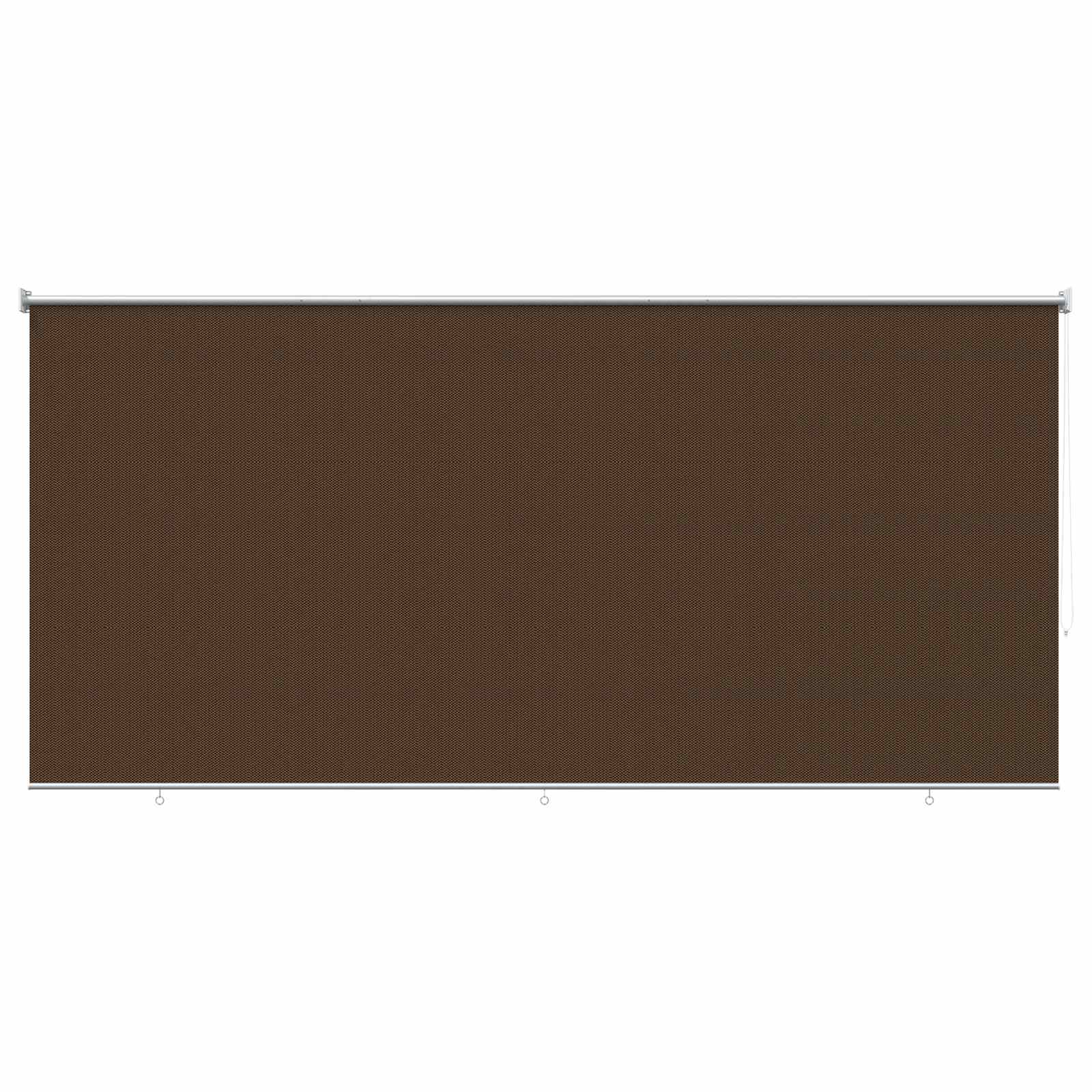 vidaXL Rolgordijn voor buiten 355(B)x230(H) cm HDPE bruin, foto 3