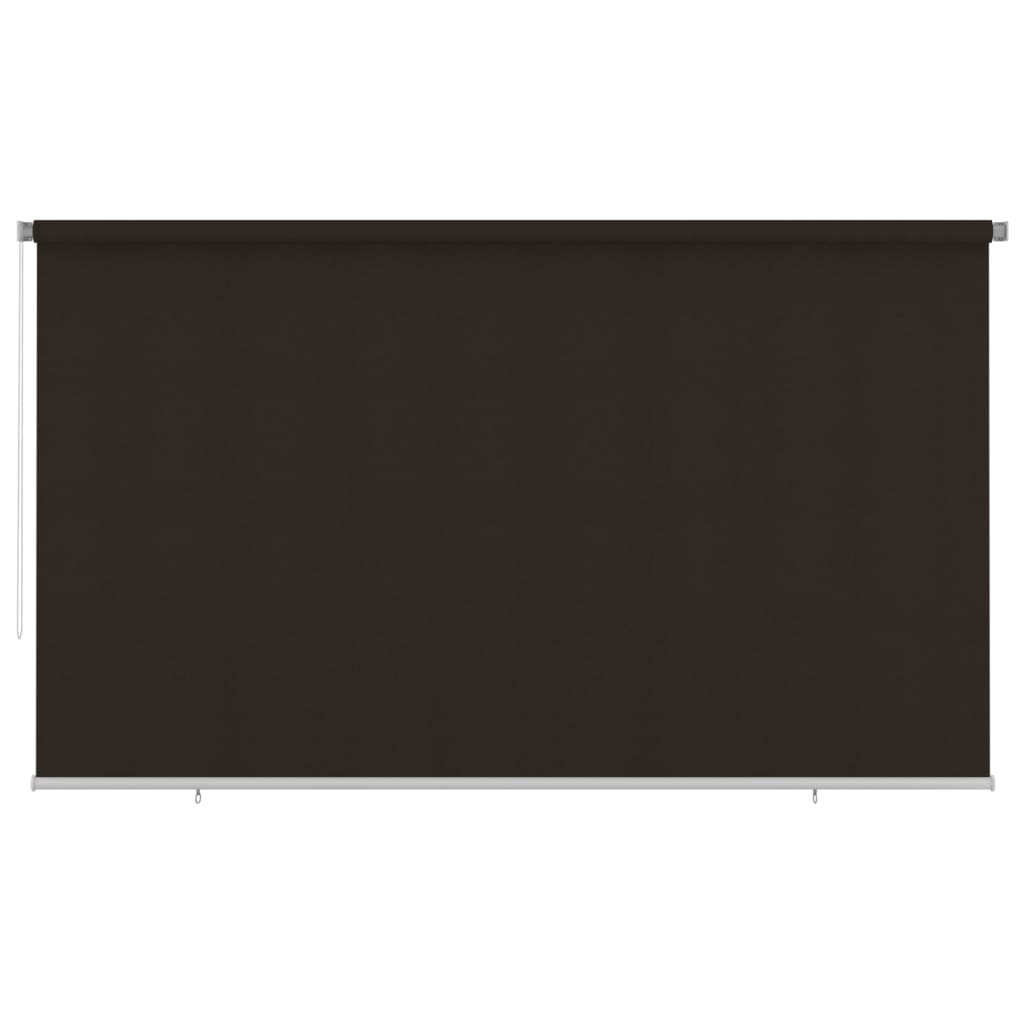 vidaXL Jaluzea tip rulou de exterior, maro, 400x230 cm, HDPE