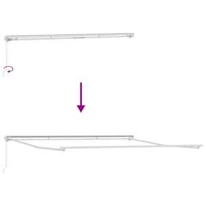 Rám markýzy Bílá 500 × 350 cm Hliník - obrázek 9