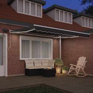 Rám markýzy s LED pásovými světly Bílá 300 x 250 cm Hliník - obrázek 3