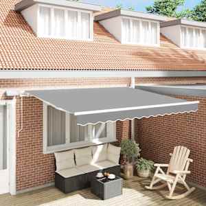 Rám markýzy s LED pásovými světly Bílá 300 x 250 cm Hliník - obrázek 1