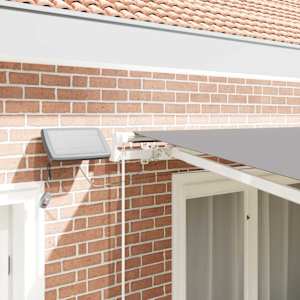 Okvir tende z LED lučmi Bela 350 x 250 cm Aluminij - slika 4