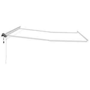 Rám markýzy s LED pásovými světly Bílá 400 × 300 cm Hliník - obrázek 7
