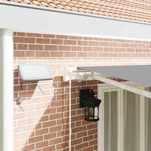 Okvir tende z LED lučmi Bela 600 × 300 cm Aluminij - slika 4