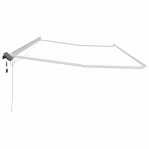Rám markýzy s LED pásovými světly Bílá 600 × 300 cm Hliník - obrázek 7
