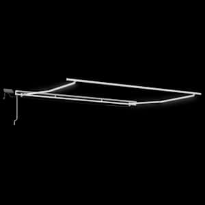 Rám markýzy s LED pásovými světly Bílá 400 × 350 cm Hliník - obrázek 5