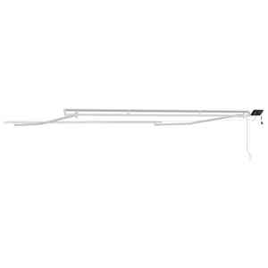 Rám markýzy s LED pásovými světly Bílá 400 × 350 cm Hliník - obrázek 8