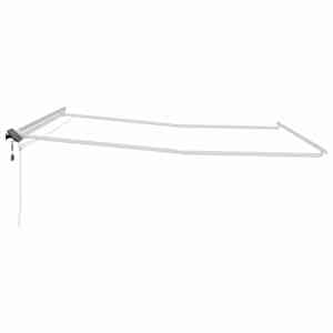 Rám markýzy s LED pásovými světly Bílá 400 × 350 cm Hliník - obrázek 7