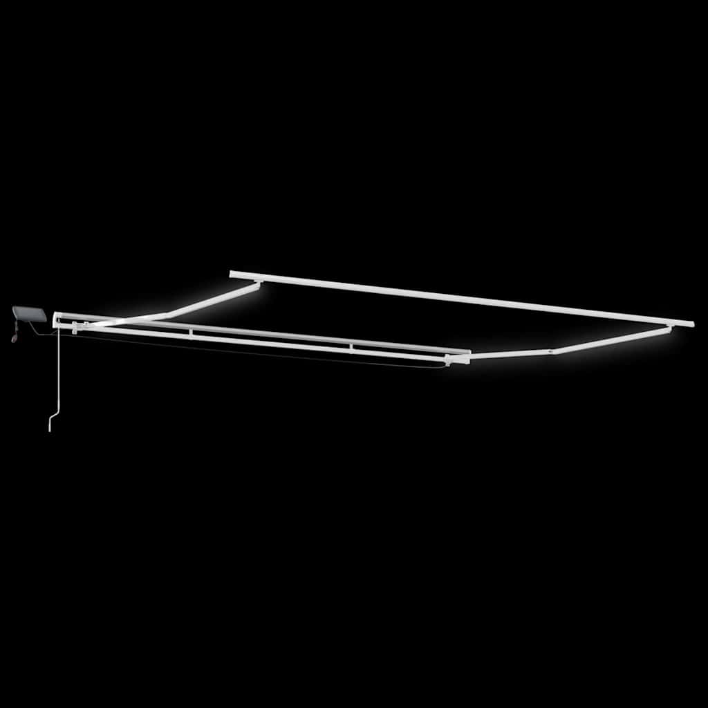vidaXL Markies met Handmatig Wit 5 × 3,5 m Metaal