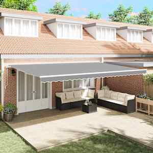 Okvir tende Bela 600 × 300 cm Aluminij