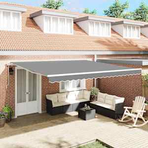 Okvir tende Bela 450 × 350 cm Aluminij