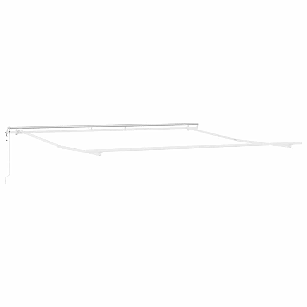Aurinkovarjo Valkoinen 4,5 × 3,5 m Metalli