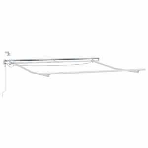 Rám markýzy s LED pásovými světly Bílá 350 x 250 cm Hliník - obrázek 2