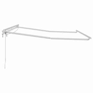 Rám markýzy s LED pásovými světly Bílá 350 x 250 cm Hliník - obrázek 7