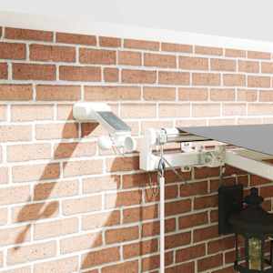 Okvir tende z LED lučmi Bela 400 × 300 cm Aluminij - slika 4