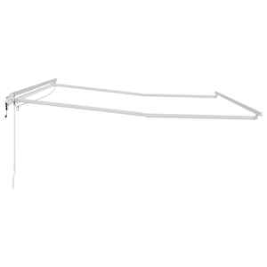 Rám markýzy s LED pásovými světly Bílá 400 × 300 cm Hliník - obrázek 7