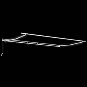 Rám markýzy s LED pásovými světly Bílá 450 × 300 cm Hliník - obrázek 5