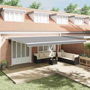 Okvir tende z LED lučmi Bela 600 × 300 cm Aluminij