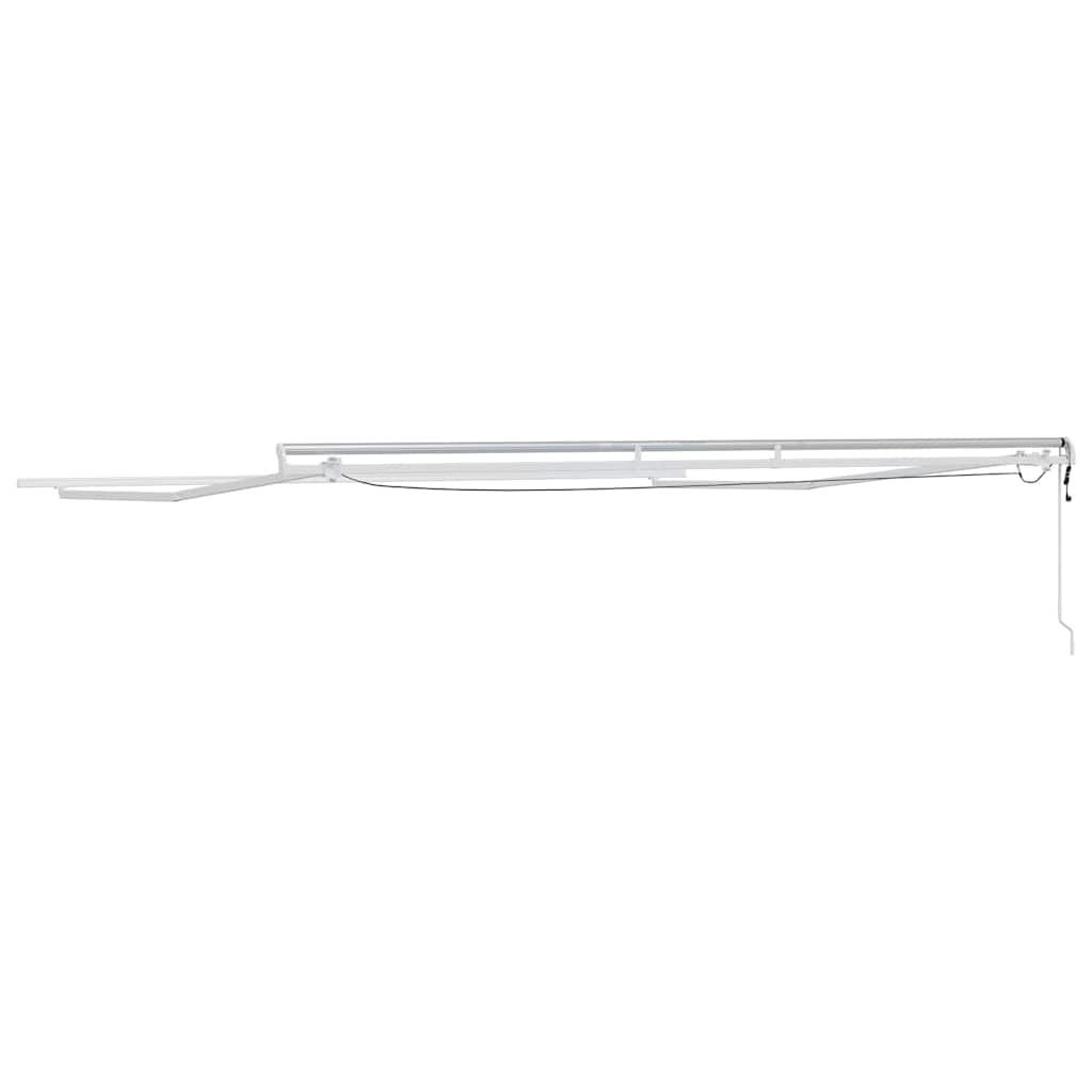 Zijde Frame met LED-striplichten Wit 400 × 350 cm Aluminium image 8