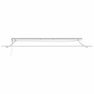 Rám markýzy s LED pásovými světly Bílá 450 × 350 cm Hliník - obrázek 6
