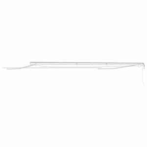 Rám markýzy s LED pásovými světly Bílá 600 × 350 cm Hliník - obrázek 8