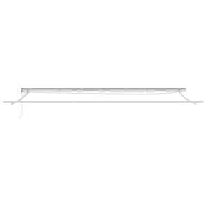 Rám markýzy s LED pásovými světly Bílá 600 × 350 cm Hliník - obrázek 6