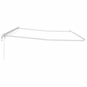 Rám markýzy s LED pásovými světly Bílá 600 × 350 cm Hliník - obrázek 7