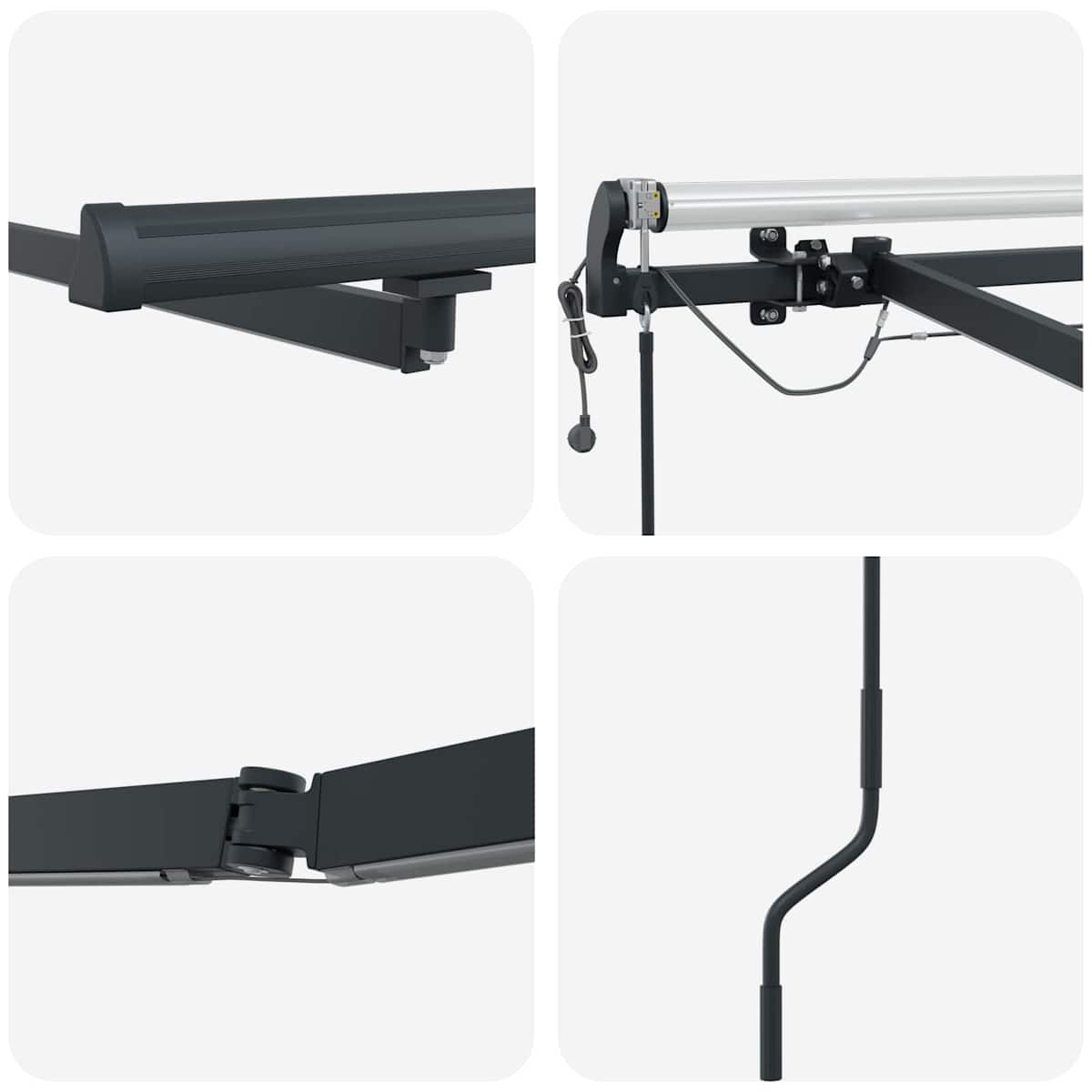 Elektrisk markiseramme med LED og sensor - Billede 9