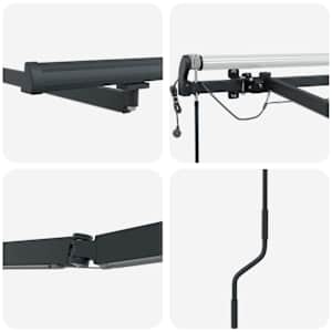 Rám markýzy s LED pásovými světly Antracit 600 × 350 cm Hliník - obrázek 9
