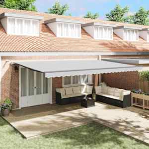 Okvir tende z LED lučmi Antracit 600 × 350 cm Aluminij