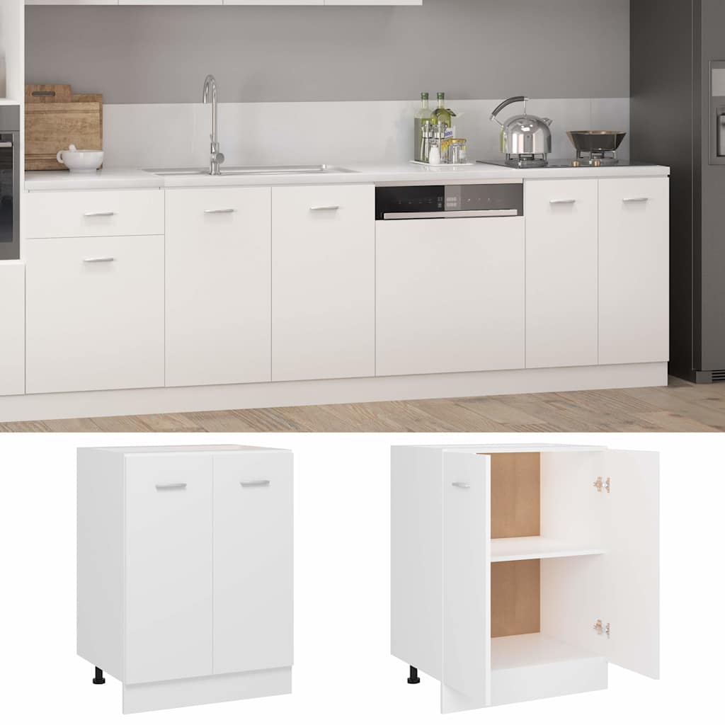 VidaXL Onderkast Lyon 60x46x81, 5 Cm Bewerkt Hout Wit