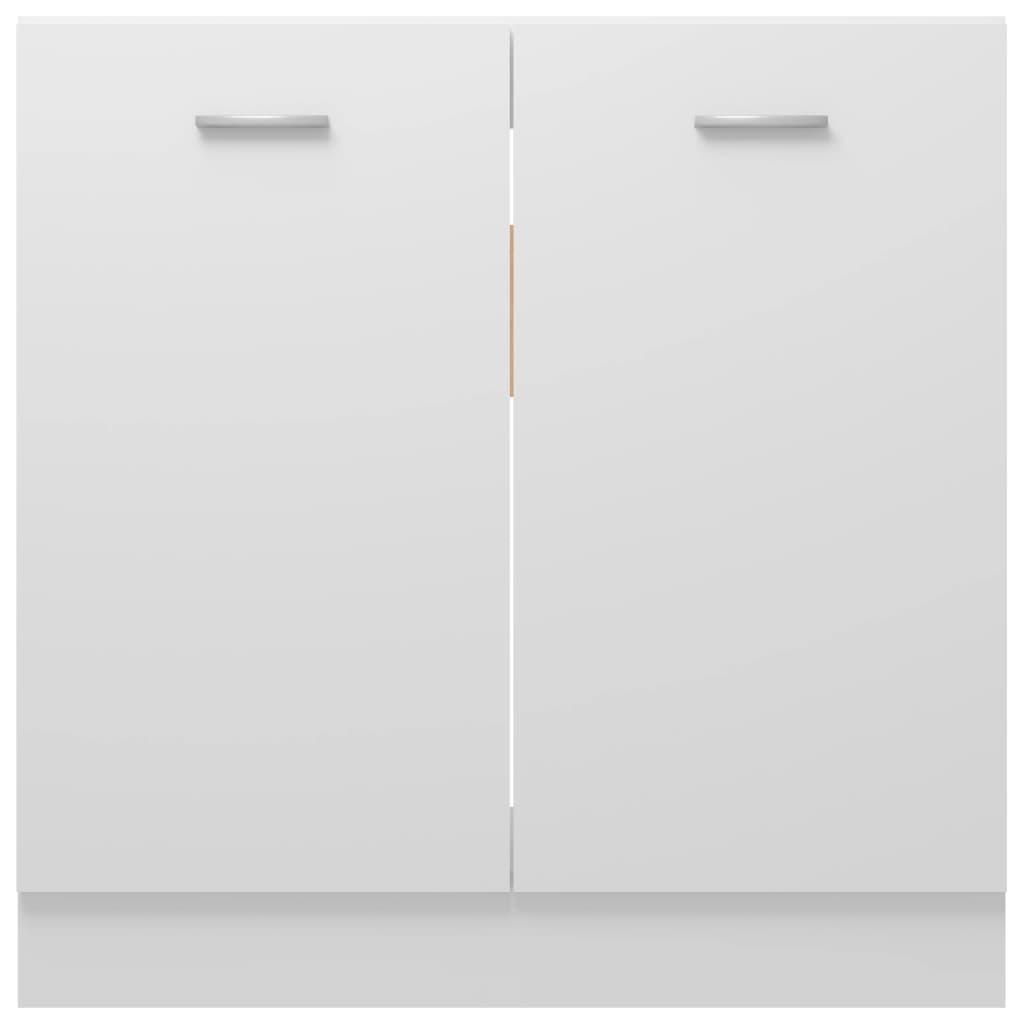 Fehér forgácslap mosogató alsószekrény 80 x 46 x 81,5 cm 