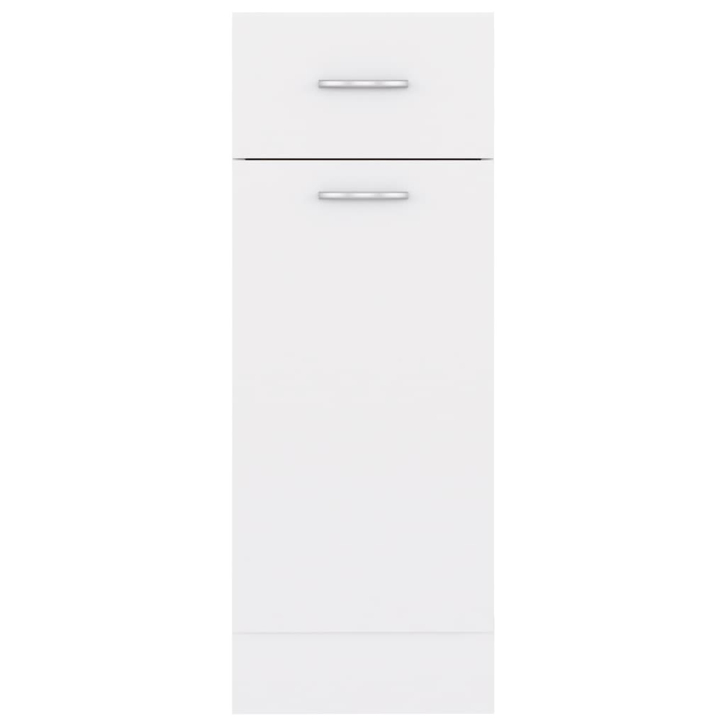Fehér forgácslap fiókos alsószekrény 30 x 46 x 81,5 cm 