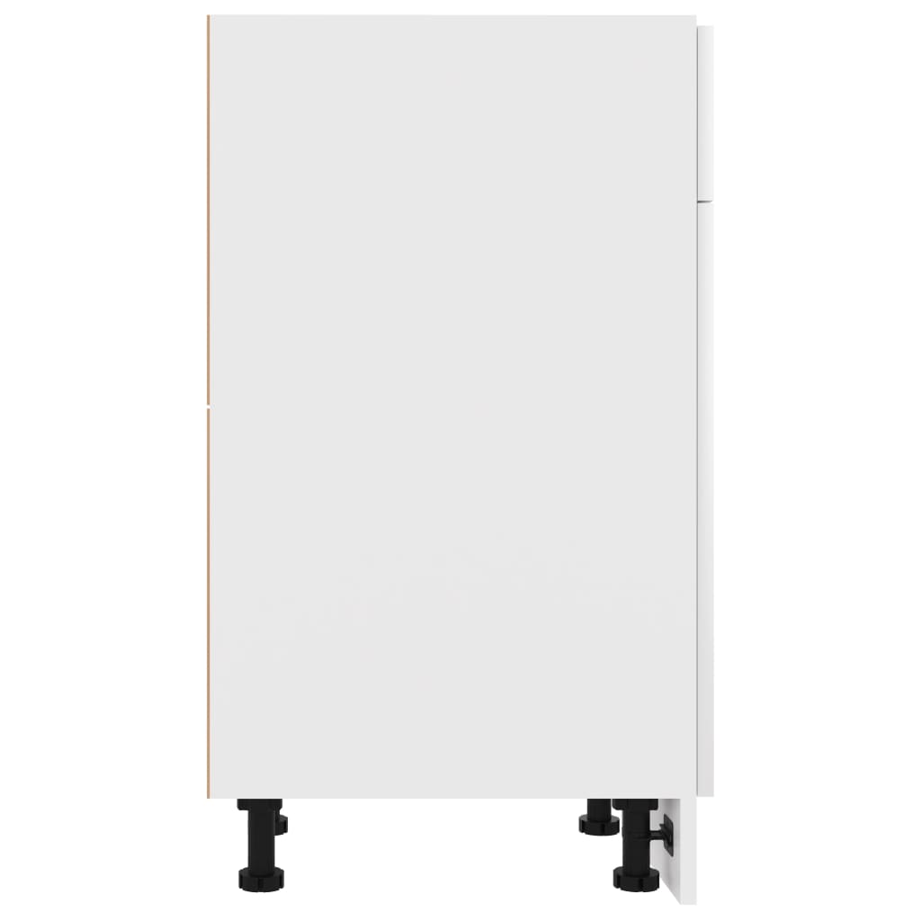 Apatinė spintelė su stalčiumi, balta, 40x46x81,5cm, MDP | Stepinfit