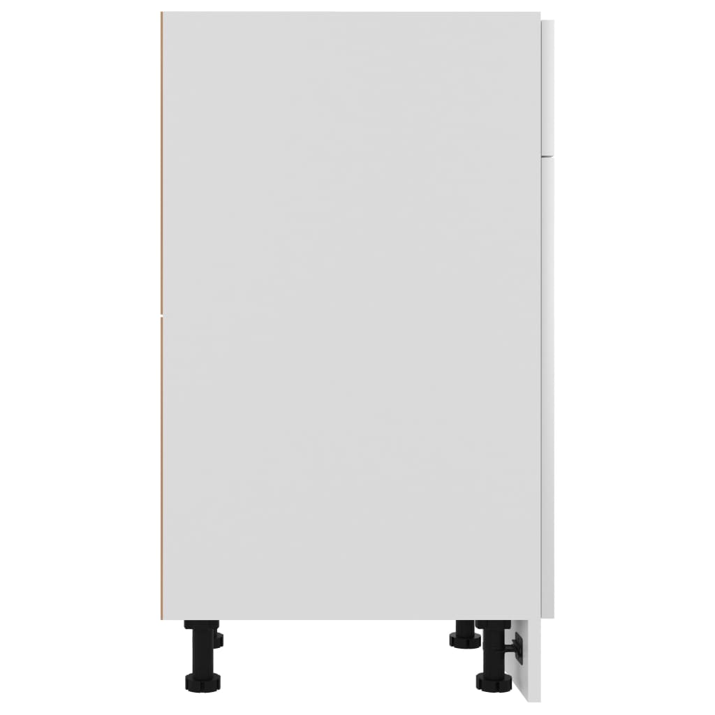 Armoire De Plancher Blanc Brillant 40x46x81,5 Cm Aggloméré VidaXL 19 width=274