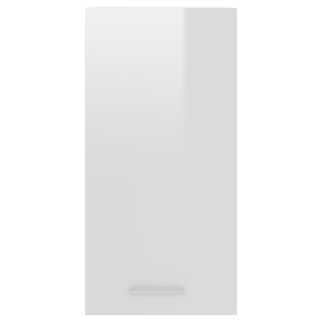 Hängeschrank Hochglanz-Weiß 29,5x31x60 cm Spanplatte