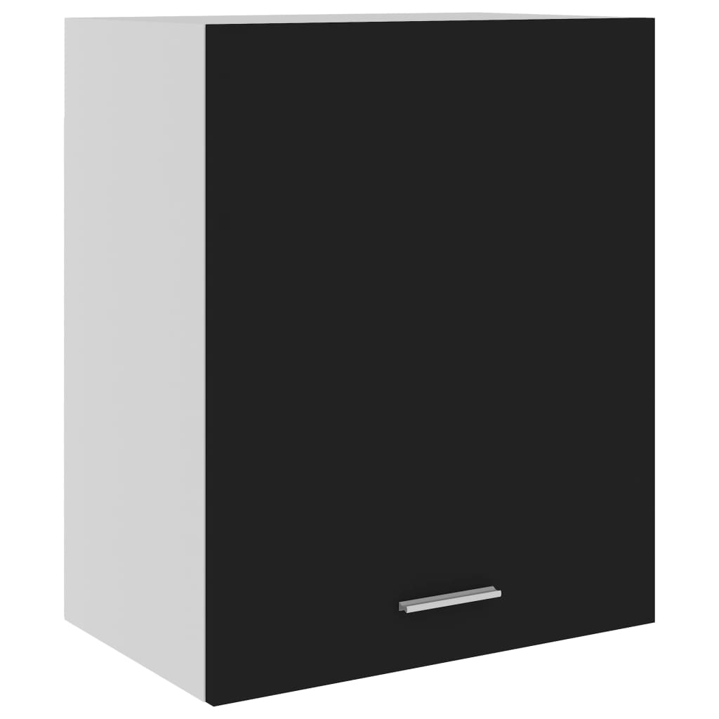 vidaXL Szafka wiszca, czarna, 50x31x60 cm, materia drewnopochodny