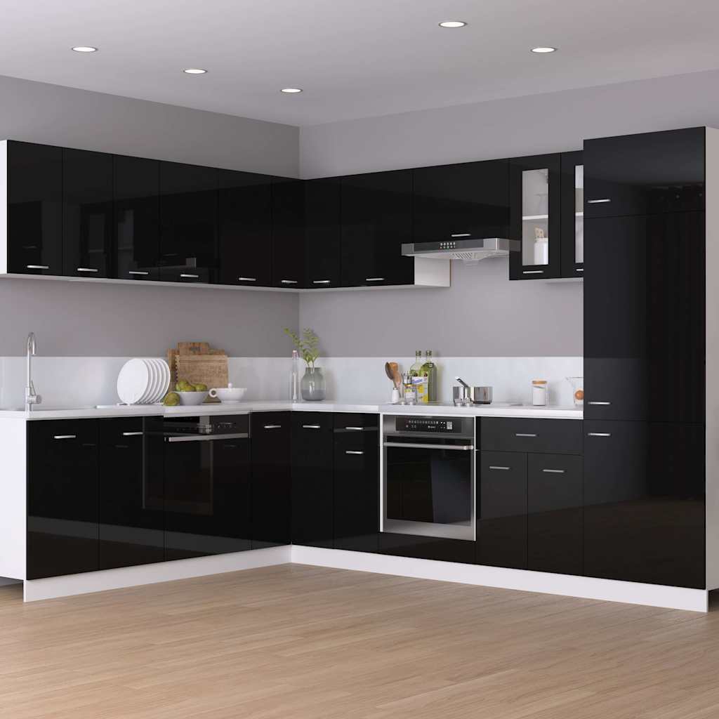 Hanging Cabinet High Gloss Black 50x31x60 Cm Engineered Wood VidaXL 12 width=274