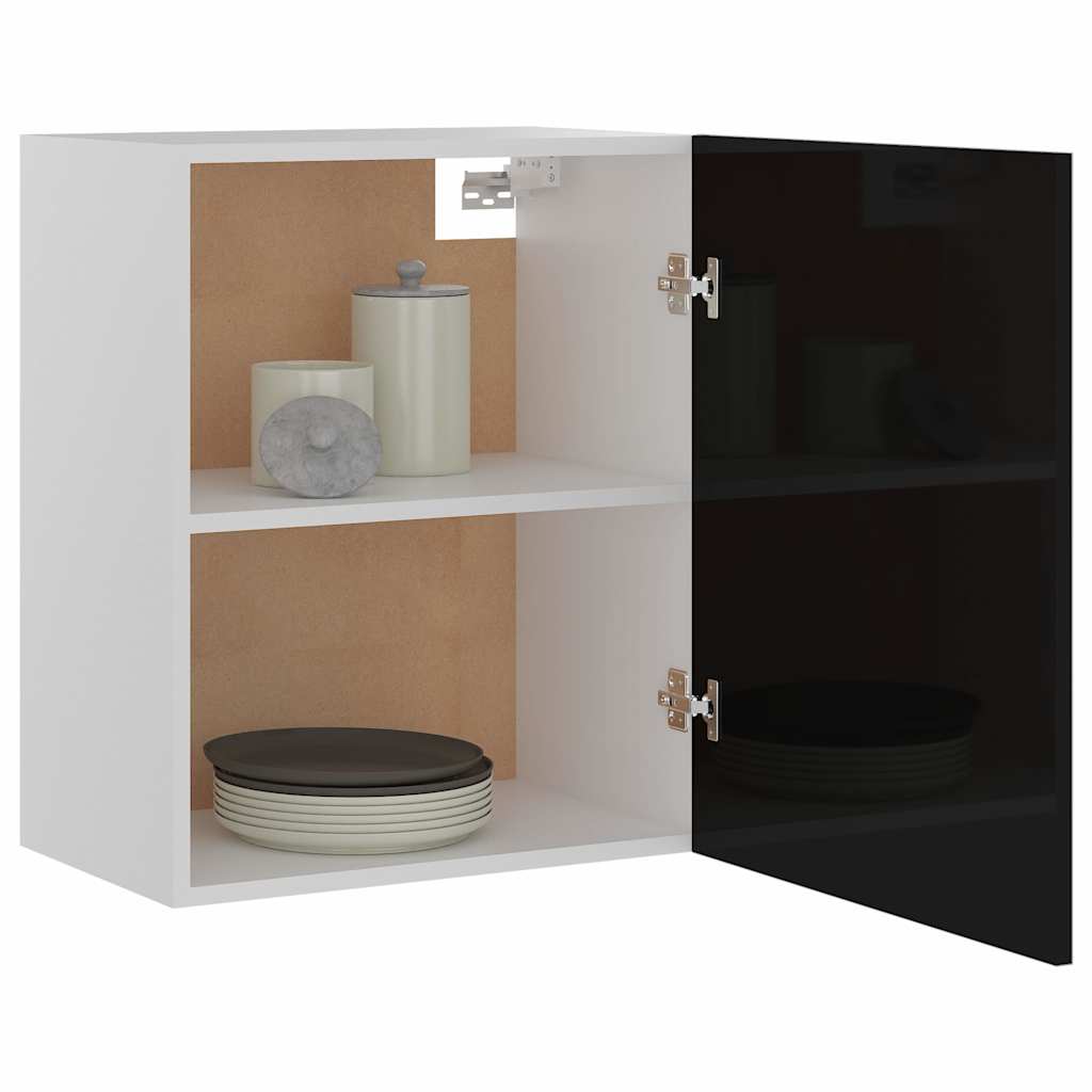 Hanging Cabinet High Gloss Black 50x31x60 Cm Engineered Wood VidaXL 13 width=274