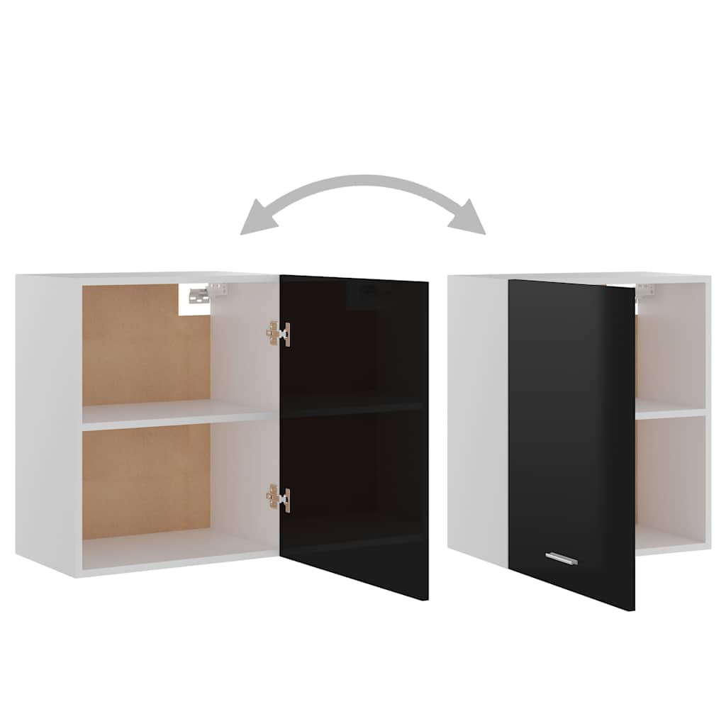 Hanging Cabinet High Gloss Black 50x31x60 Cm Engineered Wood VidaXL 14 width=274